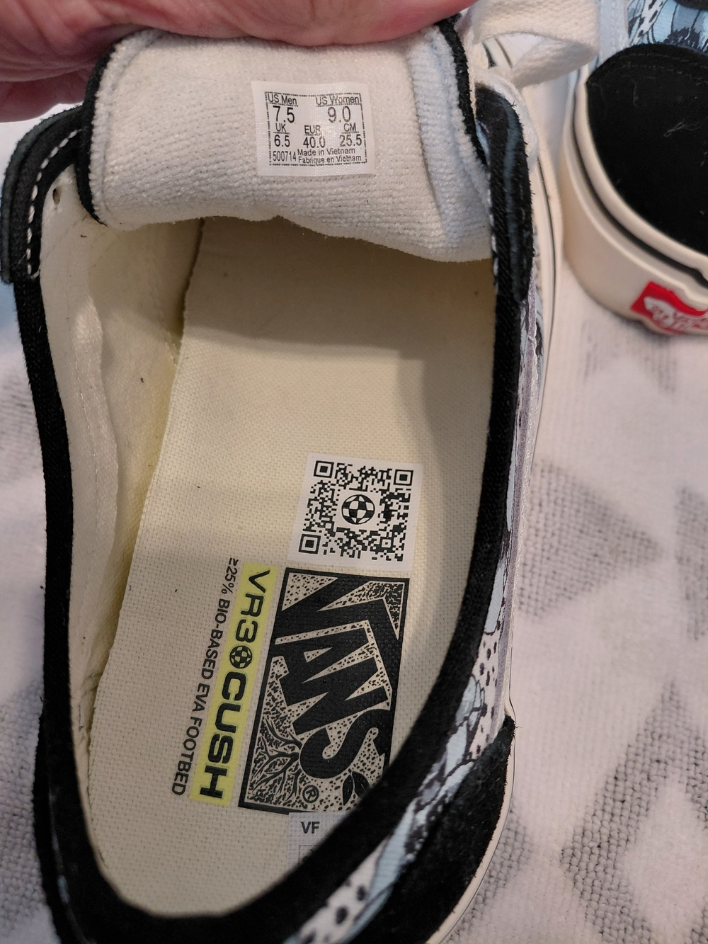 Vans Style 36 Navy & White Low-Top Sneakers - Picture 6 of 6